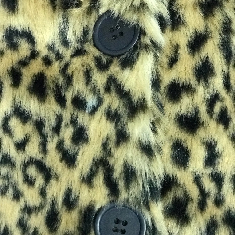 SOFT faux leopard fur jacket